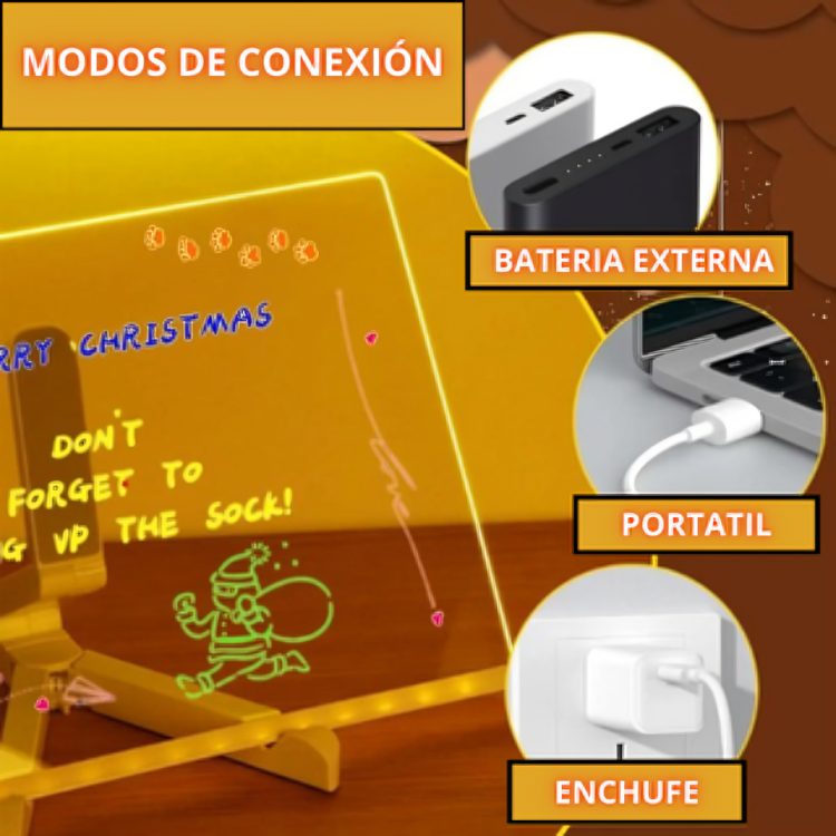 Glowpad kids Pizarra led creativa infantil