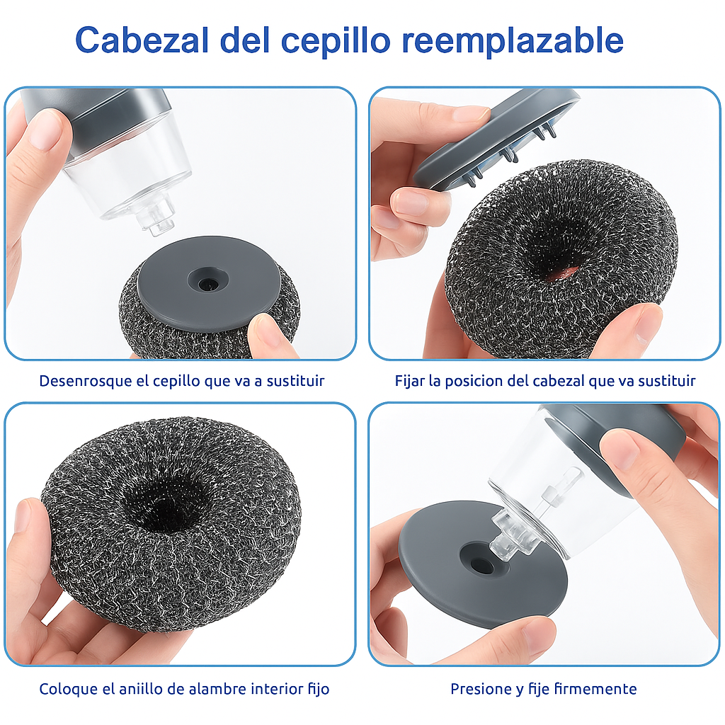 Esponja Softscrub con Dosificador de Jabón para Sartenes, Ollas y Platos