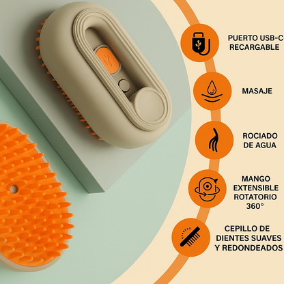 CleanPet One Cepillo de  Vapor Para Mascotas
